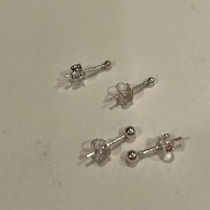 925 Sterling Silver Stud Earrings